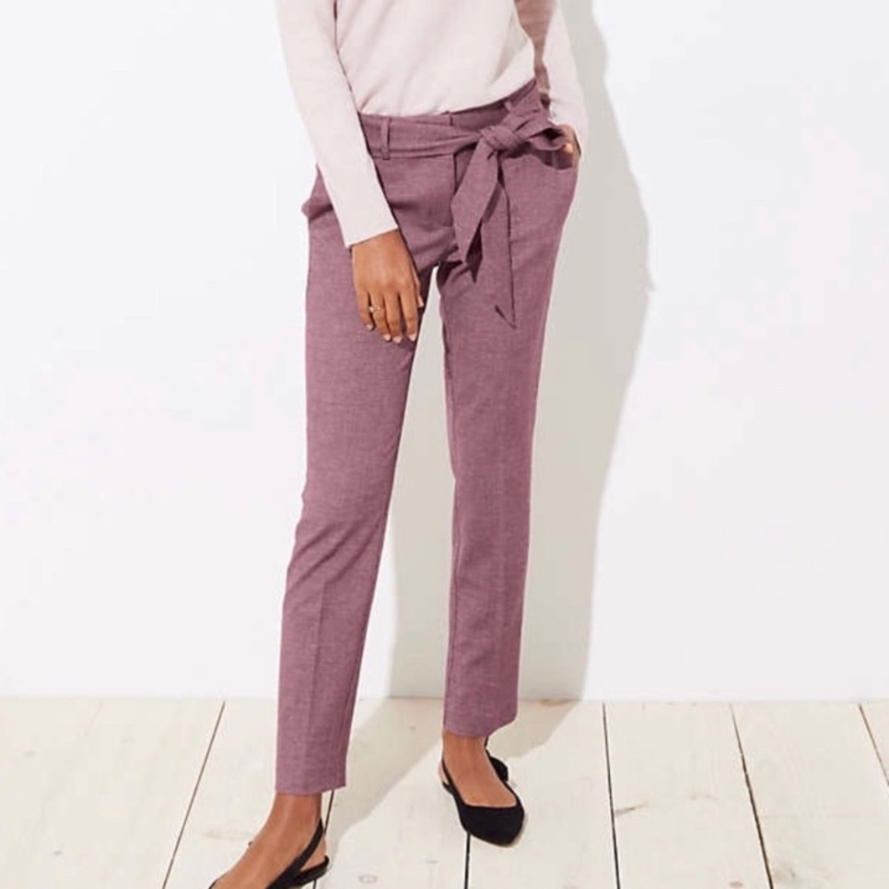LOFT tie waist pants. New with tags